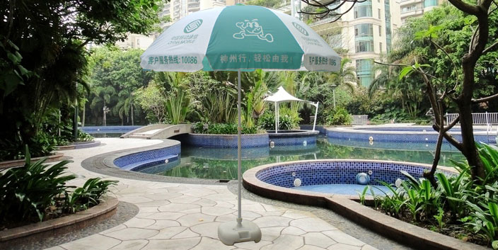 廣告太陽傘的發(fā)展——長沙天霸帳篷有限公司專注于廣告太陽傘制作