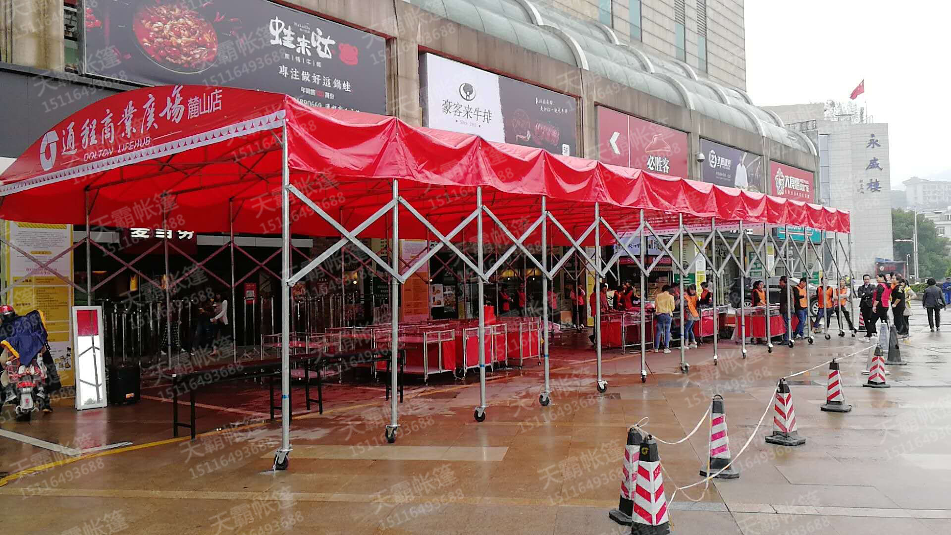 餐飲推拉篷，一定是你所在城市夜宵場(chǎng)所的標(biāo)配！